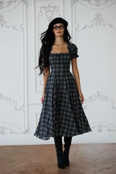 The Granger Garden Party Dress Mid Length Puff Sleeve Dress, Chic Cheap Dresses With Lined Skirt, Feminine Dresses Winter, Flappy Dresses, Freng Dress, Affordable Puff Sleeve Dress For Garden Party, Day Dresses Winter, Wtsstadamit Dresses, Romantic Dress Winter