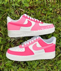 Air Force 1 Mix-and-match Air Force 1s Air Force 1s Custom - Etsy Boty Nike, Pink Nike Shoes, Skor Sneakers, Nike Shoes Air Force, Preppy Shoes, Pretty Shoes Sneakers, Nike Fashion Shoes, Custom Nike Shoes, All Nike Shoes