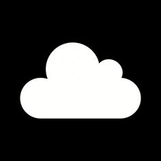 a white cloud on a black background