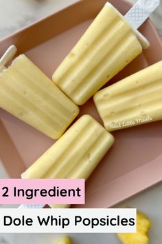 Are you looking for a simple toddler snack idea? This dole whip popsicle recipe is delicious, which will be sure to please your kids. Try this simple toddler snack!