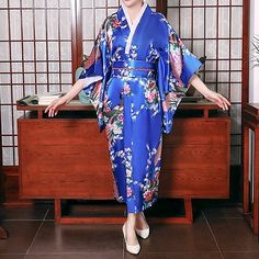 Gender:Women's; What's in the box:Kimono Coat; Types:Kimono,Robe,Yukata; Holiday:Masquerade; Style:Japanese Traditional; Occasion:Party; Material:Polyester; Age Group:Adults; Listing Date:06/14/2022; Clothing Length:; Bust: Japanese Wardrobe, Japanese Kimono Dress, Pretty Kimonos, Kimono Online, Furisode Kimono, Edo Era, Mode Kimono, Japanese Clothing, Kimono Coat