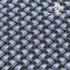 an image of a metal surface that looks like it is woven