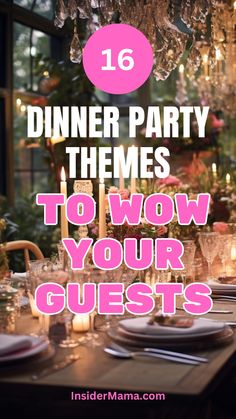 dinner party themes to wow your guests