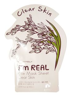 Tony Moly: I'm Real Rice Mask - Clear Skin | Peach and Lily Rice Mask, Clear Mask, Beauty Products You Need, Brightening Mask, Face Sheet Mask, Hydrating Mask