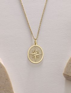 Gold Compass Necklace, Compass Jewelry, Wooden Ring Box, Compass Pendant, Compass Necklace, Wooden Rings, Pendant Gold, Necklace Personalized, Dream Jewelry