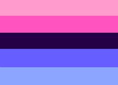 an image of different colors in the same color scheme as well as black, pink, blue, and purple