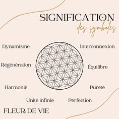 the flower of life is shown in this diagram