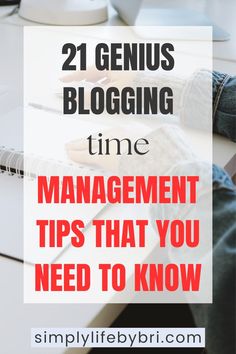 blogging time management tips