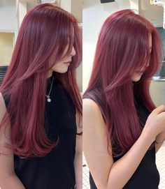 Make Up Color, Maroon Hair, Light Purple Hair, Red Hair Inspo, Cherry Hair, Hair Tint, Beautiful Red Hair, Pretty Hair Color, Haircuts For Medium Hair