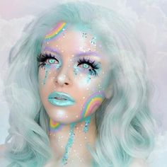 Tina Yu, Makeup Utensils, Music To Listen, Elegant Halloween, Magical Rainbow, Favourite Song, Amazing Makeup, Head In The Clouds