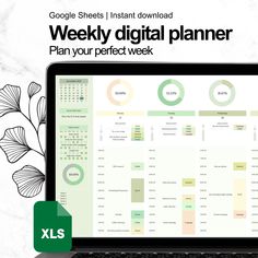 Digital Google Sheets Weekly Planner Template in Green Colors, Annual Calendar, Daily Schedule Task Tracker for Excel Spreadsheets vacationplanner #printableplannerpages #budgetplannertemplate #financialplanner🍹 Student Planner Organization, Weekly Tracker, Task Tracker, Monthly Schedule, Free Daily Planner, Student Planner Printable, Google Spreadsheet, Digital Weekly Planner