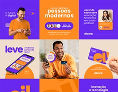 an advertisement for the spanish language mobile phone service, with images of people holding their phones