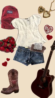 vintage americana, coquette, cherry, lana del rey, cowgirl, country, western, retro, vintage, rock music, vinyl, red, aesthetic, outfit, ootd, Lana Del Rey Cowgirl, Americana Aesthetic Outfit, Red Aesthetic Outfit, Vintage Americana Coquette, Country Aesthetic Outfit, Country Girl Style Outfits, Americana Coquette, Americana Outfits, Coquette Cherry