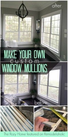 how to make your own custom window mullions