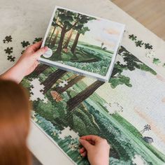 Our Sunlit Evening Puzzle contains 500 pieces of fun for the whole family, featuring hand-painted artwork of a sunlit evening scene. Recommended for ages 8+, our puzzle offers the perfect amount of challenge. This puzzle will provide hours of entertainment to groups looking for a fun activity to complete together or an individual wanting to relax and unwind. The quality of our Sunlit Evening Puzzle is durable and guaranteed to create memories for years to come. Pretty Puzzles, Visual Wishlist, Of Challenge, Color Puzzle, Custom Puzzle, Mackinac Island, Puzzle Art, Time Lapse Video, Hand Painted Artwork