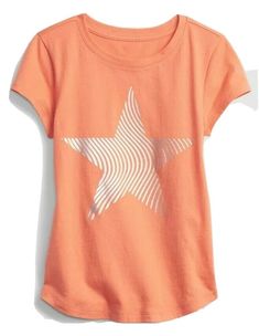 Gap Kids Organic Cotton Graphic Star T-shirt, L (10), NWT, Free Shipping. Graphic Star, Star T Shirt, Gap Kids, Knit Crewneck, Pesticides, Toddler Shoes, Girl Top, Soft Knits, Graphic T Shirt