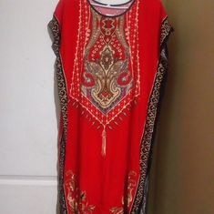 Fashion Miniskirt Kaftan 100% Cotton Casual Red Dress For Festive Occasions, Traditional Red Dress With Long Skirt, Traditional Red Long Dress, Traditional Long Red Dress, Red Sleeveless Dress For Festivals, Red Sleeveless Dresses For Festivals, Red Long Skirt Dress, Festive Red Long Skirt Dress, Casual Red Long Dress