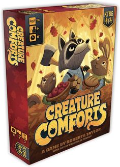 Creature Comforts Board Game Wise Animals, Fall Gathering, Logic Games, Kids Table, Creature Comforts, Kid Table, Wooden Animals, Strategy Games, Winter Is Coming