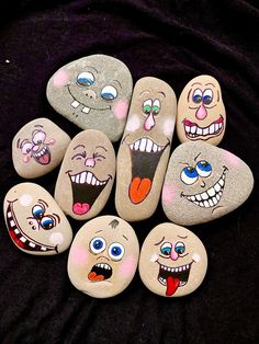 Mariola’s Art Art Craft Ideas, Rock Painting Flowers, Rock Painting Tutorial, Painted Rock Animals, Painted Rocks Kids