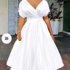 Plus Size Elegant, Elegant Dresses Classy, Elegant Pattern, White Midi Dress, One Piece Swimwear, Style Elegant, Midi Dresses, Elegant Wedding, Elegant Dresses