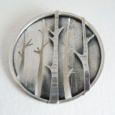 Forest Layers, Crow Jewelry, Contemporary Jewellery Designers, Jewellery Exhibition, Birch Forest, Artwork Gallery, Silver Clay, Contemporary Jewelry Design