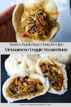 Easy Bun Recipe, Chay Recipe, Banh Bao Recipe, Mi Xao, Steam Buns Recipe, Steamed Bao, Vegan Bread Recipe, Steamed Cabbage, Easy Bun