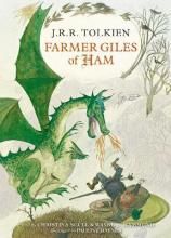 a book cover with an illustration of a green dragon attacking a man on a horse