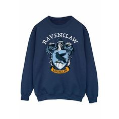 a harry potter sweatshirt with ravenclaw on it