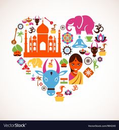 Heart with India icons Royalty Free Vector Image , #Sponsored, #icons, #India, #Heart, #Royalty #AD Indian Culture And Tradition, Flying Carpet, Visit India, Illustrated Map, Yoga For Kids, World Music, Incredible India, India Travel, Free Vector Art