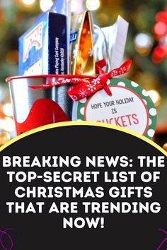 the top secret list of christmas gifts that are trending now is featured in this post