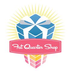 a logo for a gift shop with a ribbon around it and the words, hot quarter shop