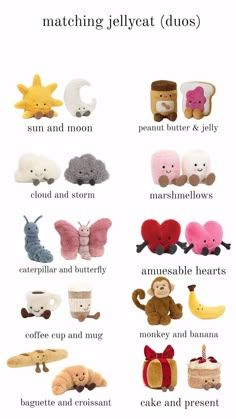 Jellycat Stuffed Animals, Birthday Presents For Friends, Jelly Cat, Cute Squishies, Cute Gifts For Friends, Gift Inspo, Presents For Friends, Cute Stuffed Animals, Birthday Wishlist