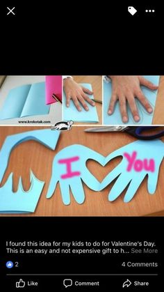 Valentines Bricolage, Diy Mother's Day Crafts, February Crafts, Easy Valentine Crafts, Valentine's Day Crafts For Kids, Preschool Valentines, Valentine Crafts For Kids, Mothers Day Crafts For Kids, Daycare Crafts