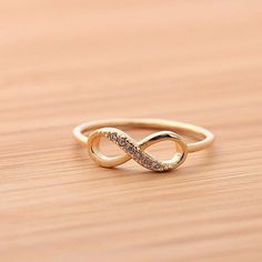 Gold Rings Simple, Gold Jewelry Stores, Gold Jewelry Simple, Infinity Ring