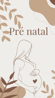 a pregnant woman holding her belly in front of an olive tree with the words pre natl on it