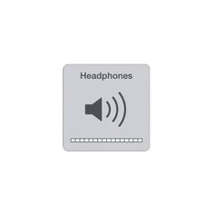 the headphones button is shown in grey