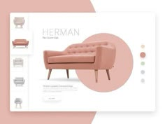 the homepage is designed to look like a website with furniture and accessories on it