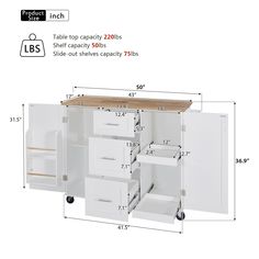 an image of a kitchen cabinet with drawers and cupboards on the bottom half side