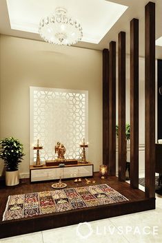 Pooja Room Design Small Spaces, Pooja Unit Designs, Small Pooja Room Ideas, Designs For Apartments, Pooja Units, House Hall Design