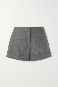 Designer Shorts Women, Gray Shorts Outfit, Givenchy Clothes, Professional Shorts, Givenchy Outfit, Rich Girl Style, Chanel Shorts, Givenchy Top, Wool Shorts