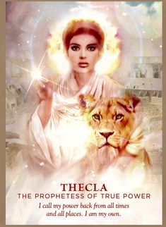 a woman holding a lion in her hand with the words, the propress of true power