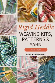 the cover of an article about weaving kits, yarns and yarn