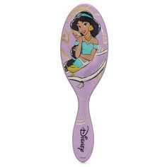 Detangle wet or dry hair with this Aladdin Princess Jasmine hairbrush from Wet Brush. ©Disney Detangle wet or dry hair with this Aladdin Princess Jasmine hairbrush from Wet Brush. ©Disney FEATURES Disney's Aladdin design Minimizes pain and protects against split ends and breakage Lets you brush with less force, so you can detangle with less damage to your hairDETAILS 11"H x 3"W x 2"D 0.4 lbs. Plastic Model no. KBWRDISEPJA Size: One Size. Color: Purple. Gender: female. Age Group: kids. Stretching Hair, Aladdin Princess Jasmine, Aladdin Princess, Detangler Brush, Strong And Healthy, Detangling Brush, Wet Brush, Dry Damaged Hair, Disney Aladdin