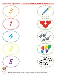 a worksheet with numbers and symbols for children