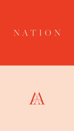 the national logo is shown in red and white, as well as an orange background