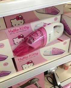 the hello kitty hair dryer is on display for sale in a store with other items