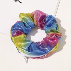 Zip Scrunchies for hair that holds no secrets! They have a zipper where you can store a few items. Material: Polyester Head Ring, Large Intestine, Fabric Suppliers, Elastic Hair Bands, Vintage Velvet, Packing Light, Girls Hair Accessories, Scrunchie Hairstyles, Hair Accessory