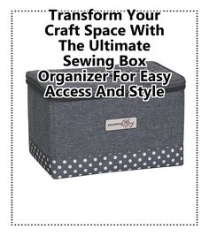 Elevate your crafting experience with the ultimate sewing box organizer! This stylish and functional storage solution keeps your sewing essentials neatly arranged and easily accessible. Say goodbye to clutter and hello to creativity as you transform your craft space. Discover how the right sewing box organizer can enhance your productivity and inspire your next project, making sewing more enjoyable than ever. Perfect for beginners and seasoned crafters alike! Sewing Supplies Organization, Sewing Essentials, Sewing Material, Supplies Organization, Sewing Box, Functional Storage