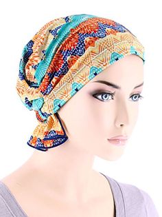 Scarf Turban, Diy Fashion Trends, Beanie Scarf, Chemo Gifts, Blue Sunset, Chemo Caps