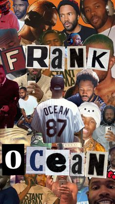 the cover of frank frank's ocean album, featuring images of men and women